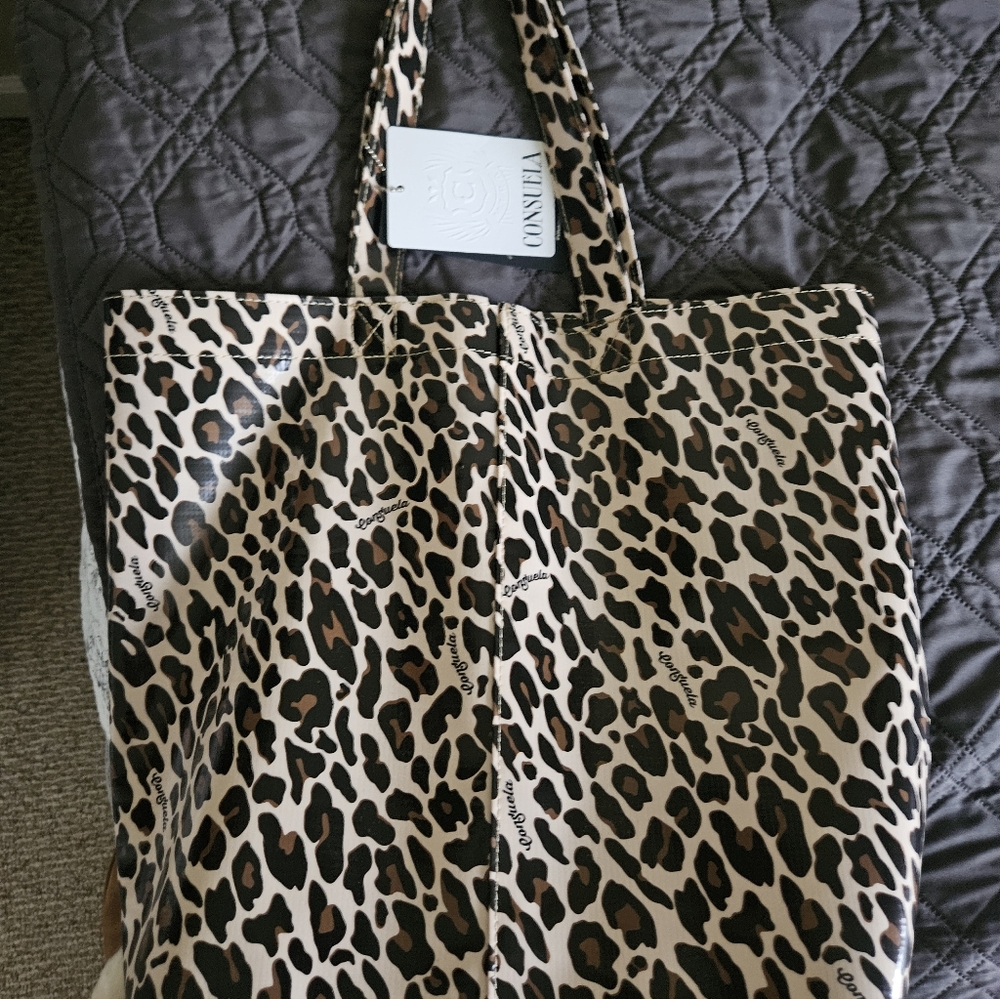 Consuela Mona Leopard Print Basic Tote Bag NWT - image 5